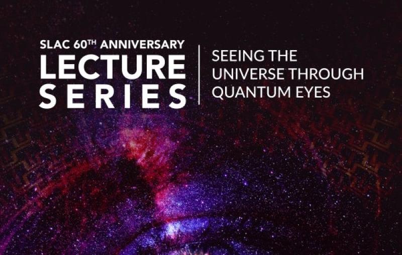poster for public lecture called Seeing the universe through quantum eyes