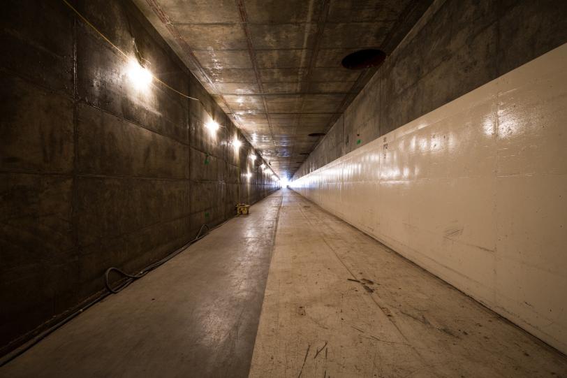 photo - the empty accelerator tunnel