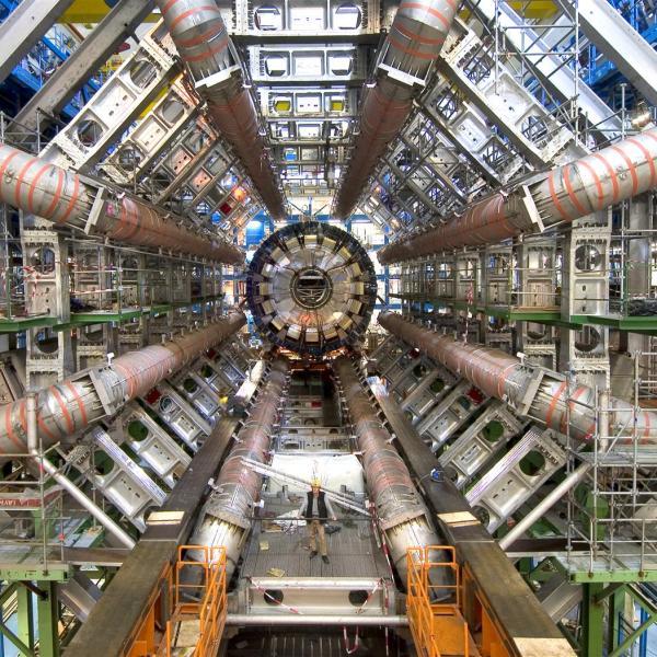 ATLAS records head-on collisions of extremely high-energy protons.