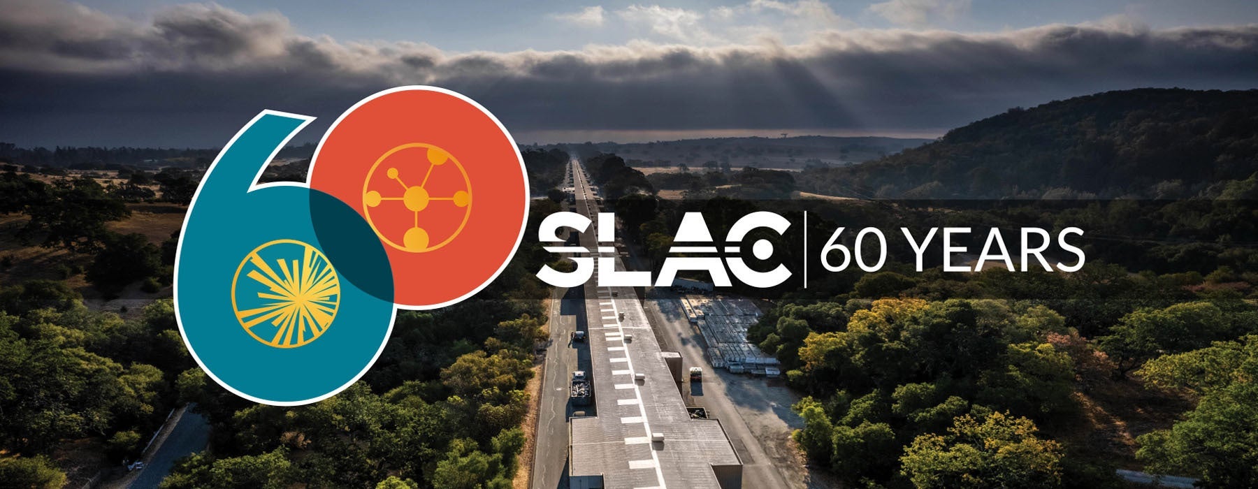 SLAC 60 years photograph taken with a drone camera