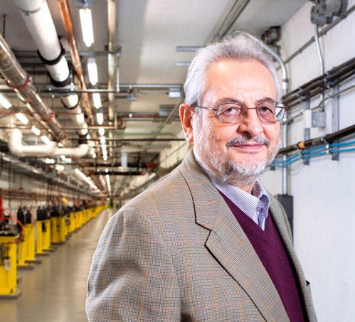 Claudio Pellegrini in the LCLS Beam Transport Hall