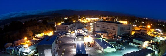 PHOTO: View of laboratory at night.