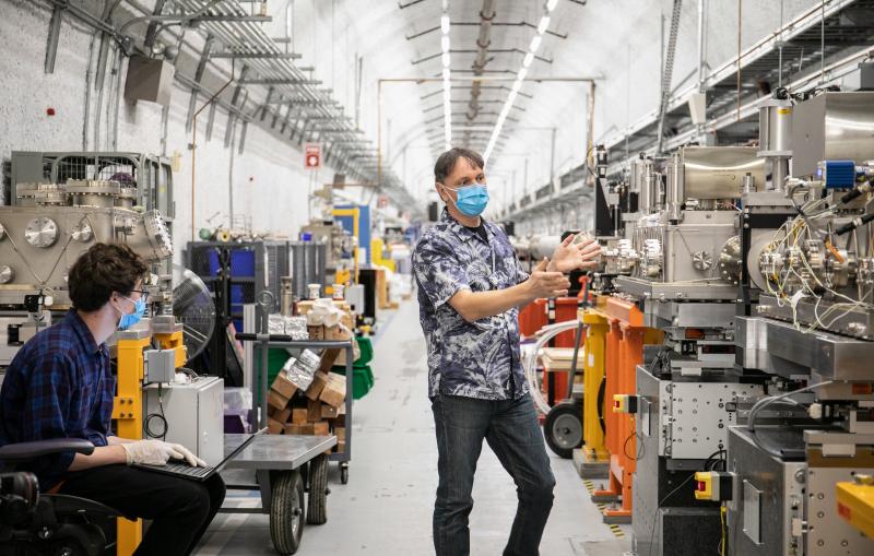 Preparations of instruments for beam and experiments at LCLS