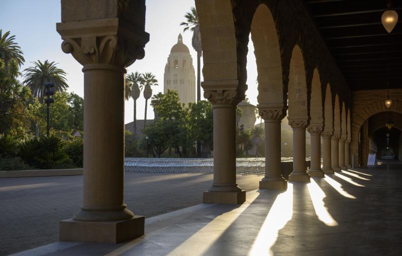 Early morning in the quad, Stanford University