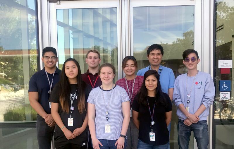 Our first interns in the inaugural mechanical engineering internship program at SLAC, 2019