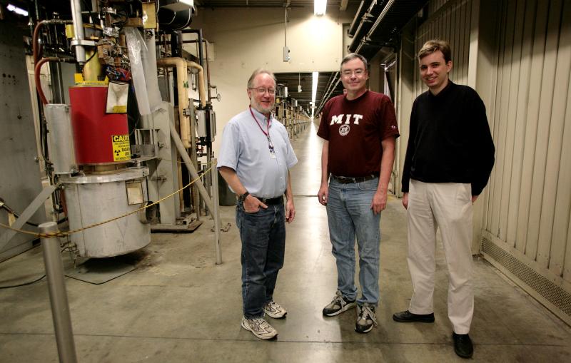 BaBar collaborators William Lockman, Ray Cowan, and Brian Aagaard Petersen