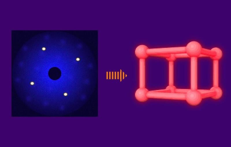video stillframe of ultrafast electron diffraction