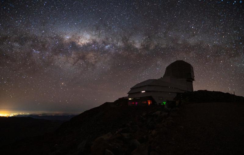 Milky Way above Rubin Observatory