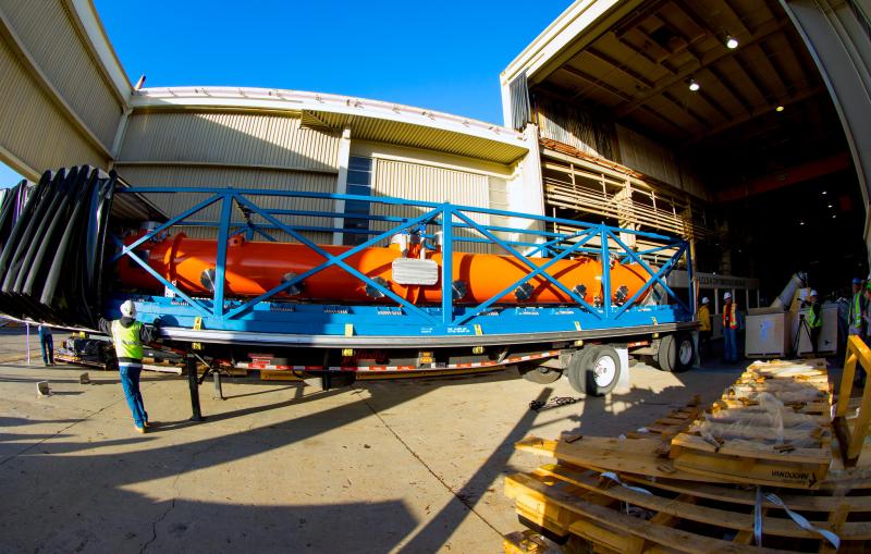 The first cryomodule for LCLS-II arrived at SLAC on January 19, 2018. Linked together and chilled to nearly absolute zero, 37 of these segments will accelerate electrons to almost the speed of light and power LCLS-II, an upgrade to the nation’s only X-ray free-electron laser facility.