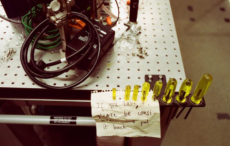 photowalk: screwdrivers at a workbench
