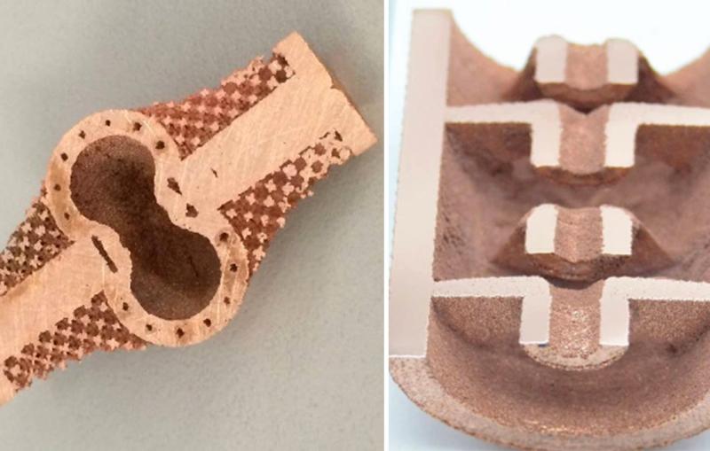 3D-printed copper components