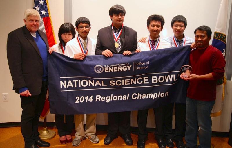 Photo - Homestead High School team wins 2014 Science Bowl at SLAC