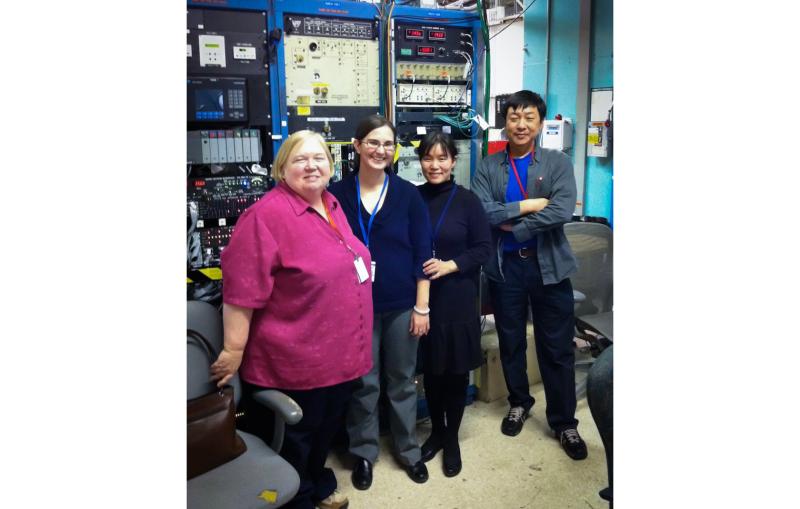 Helen Nichol and several members of her team at SSRL