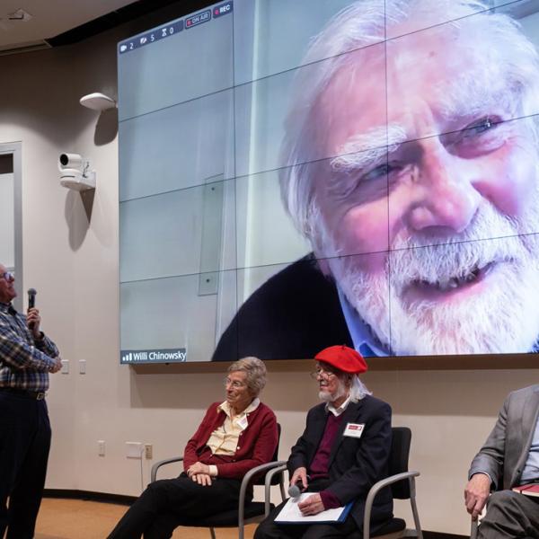 Scientists who took part in the historic discovery