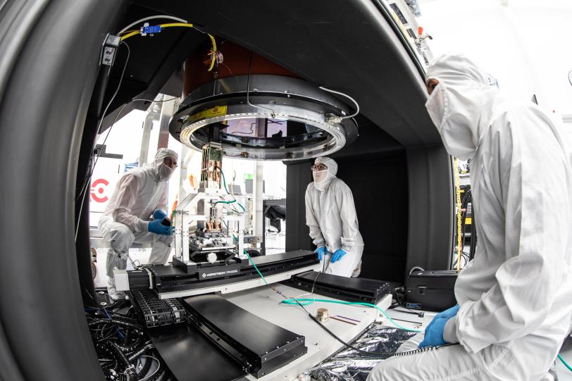 Vera C. Rubin Observatory LSST camera focal plane build.