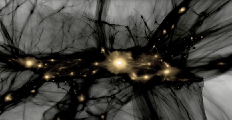 Dark matter clumps closeup 