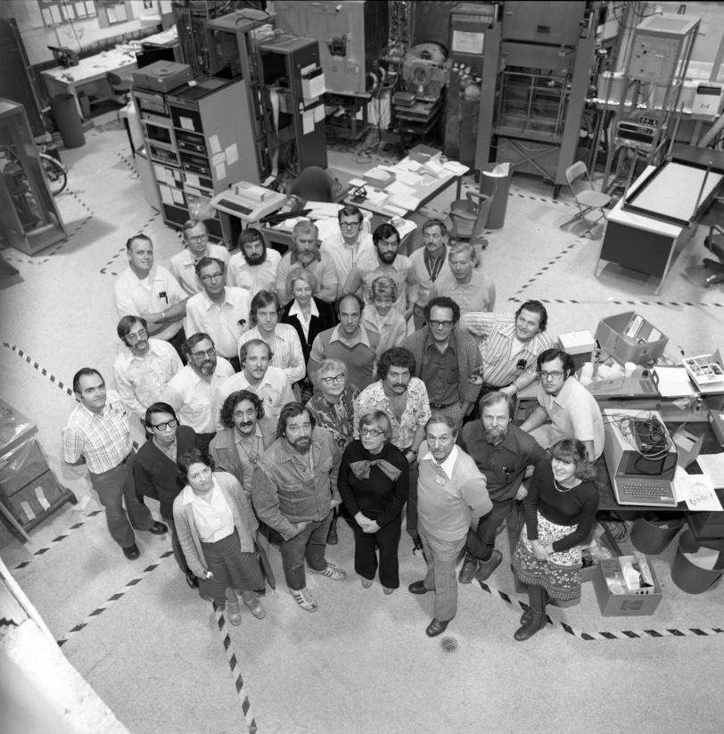 Part of the staff of the Stanford Synchrotron Radiation Lightsource in 1978.