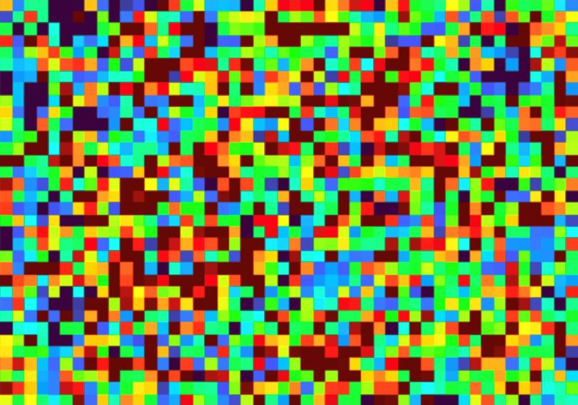 Image of a multicolored speckle pattern