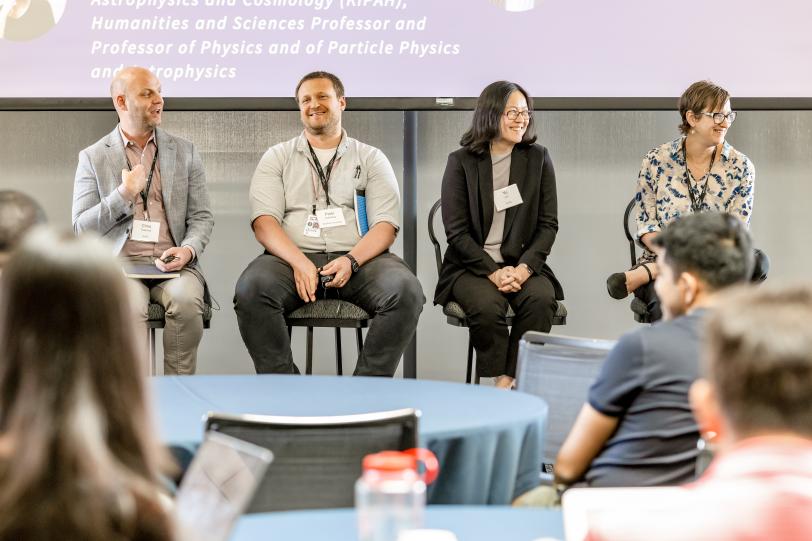 Panel of speakers discussing domain science challenges at SLAC.