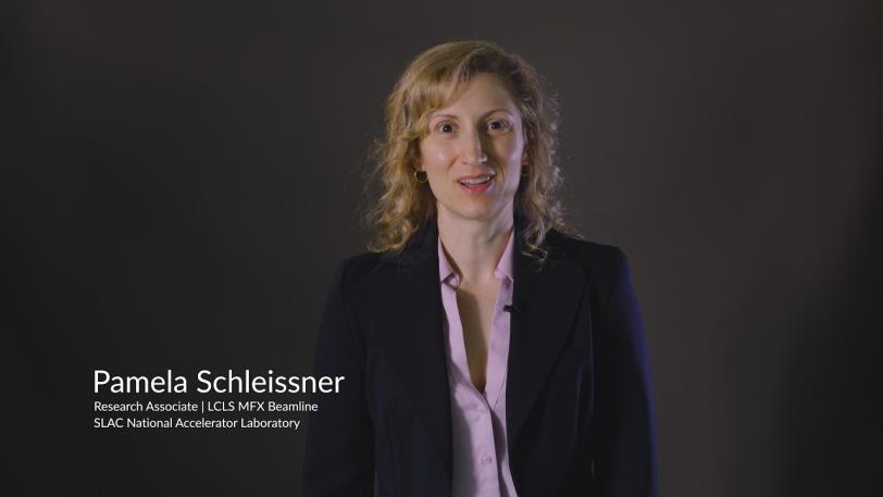 Stillframe for video interview with Pamela Schleissner