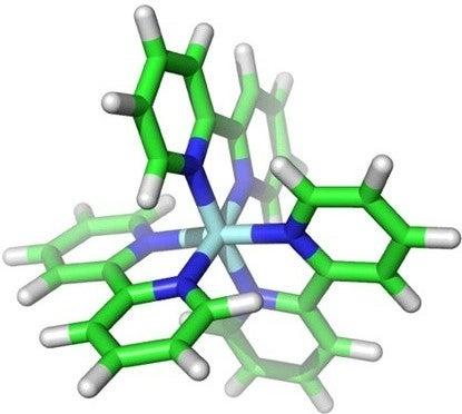 Image - Tubular, color-coded molecular model.
