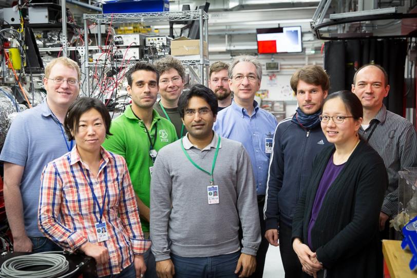 Photo - Members of a research team who performed a photosynthesis-related experiment at SLAC National Accelerator Laboratory.