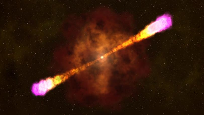Image - Artist's rendering of a gamma ray burst