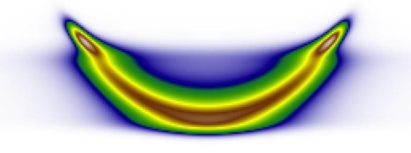 Image - Pictured is the initial, equilibrium distribution of electron energy after an intense pulse of near-infrared light. (SIMES)