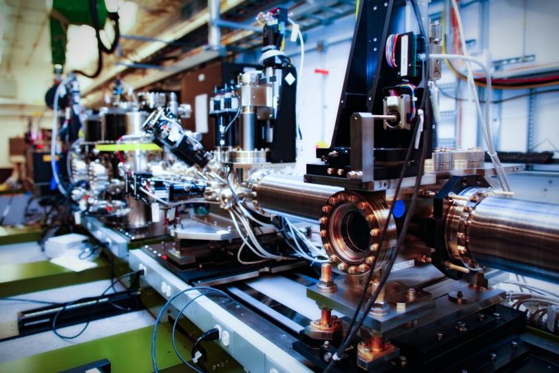 View of the The X-ray Pump Probe instrument at SLAC’s Linac Coherent Light Source.