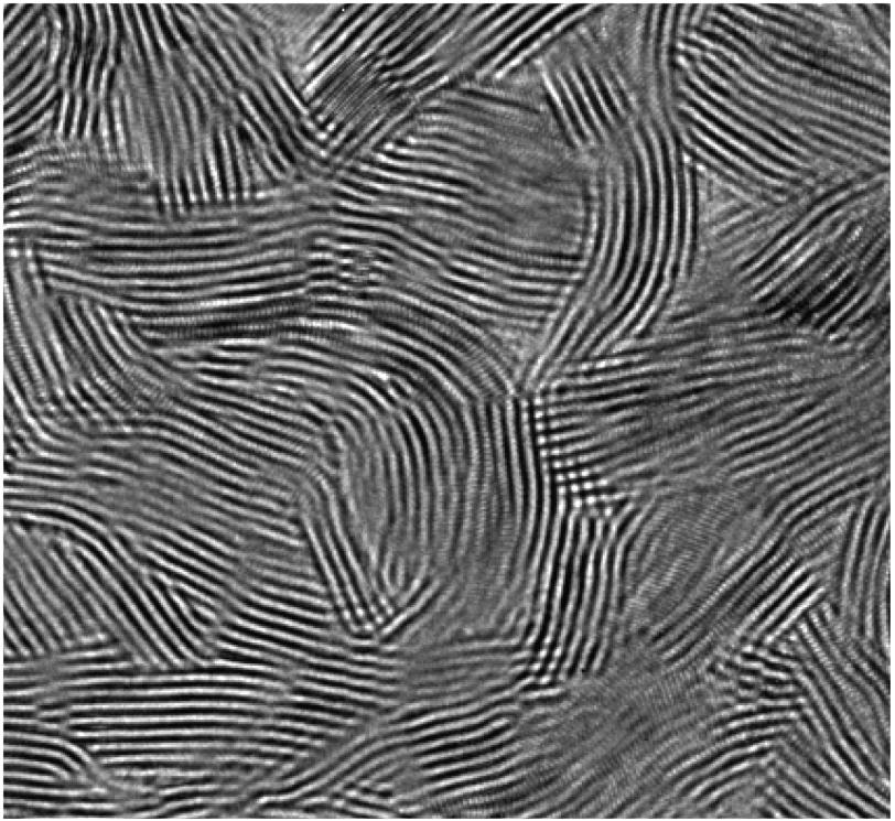 An electron micrograph shows the pattern of nanostructured walls on the surface of the device.