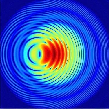 Colorful image formed from multiple X-ray diffraction patterns.