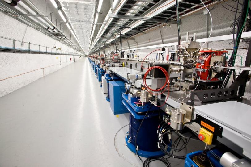 Image - A view of the LCLS undulator magnets. (Brad Plummer)