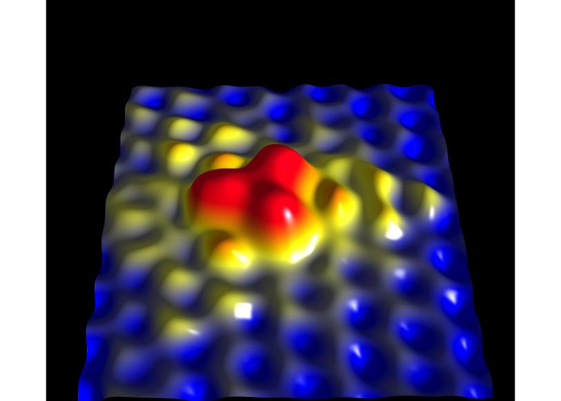 3-D Image of Nitrogen Atom in Graphene