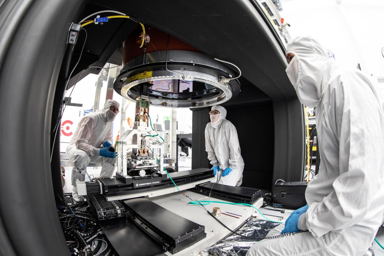 NSF-DOE Vera C. Rubin Observatory LSST Camera focal plane build.