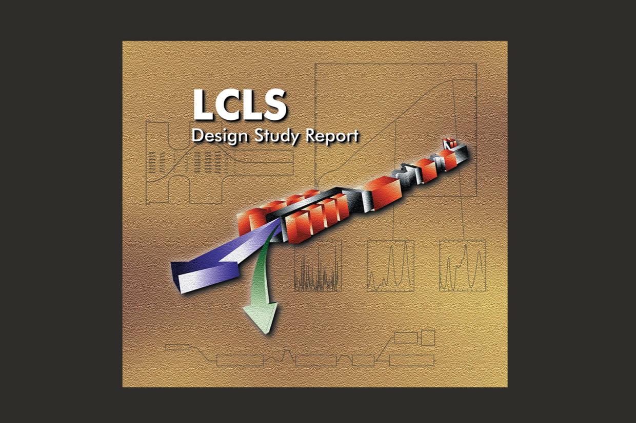 A visualization of the LCLS design from a 1998 design study report