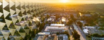 Sunrise over SLAC campus