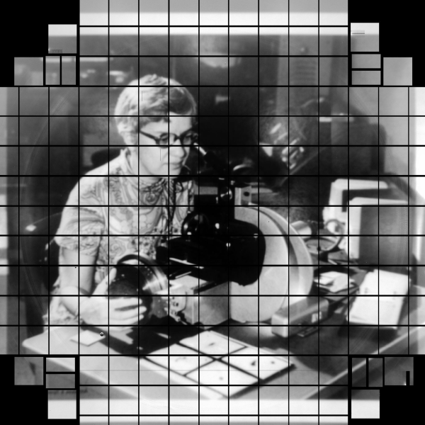 Photo of Vera Rubin, courtesy of the Carnegie Institution for Science, where Vera Rubin spent her career as a staff scientist