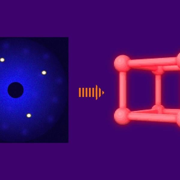 video stillframe of ultrafast electron diffraction