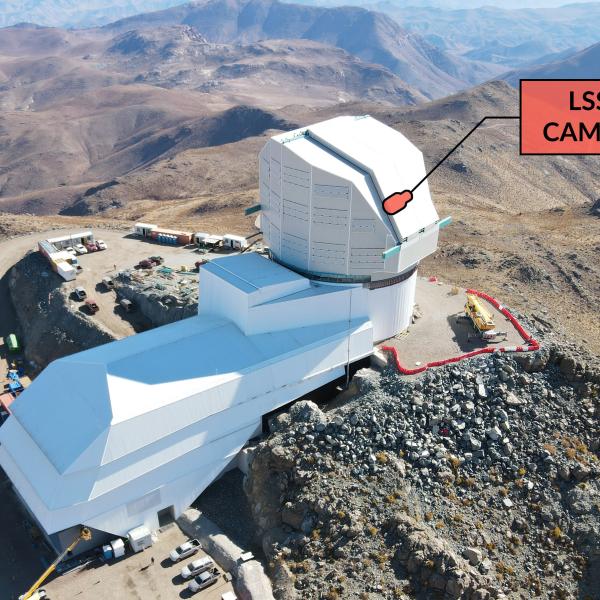 The camera will sit atop Rubin Observatory’s Simonyi Survey Telescope high in the Andes of Chile.