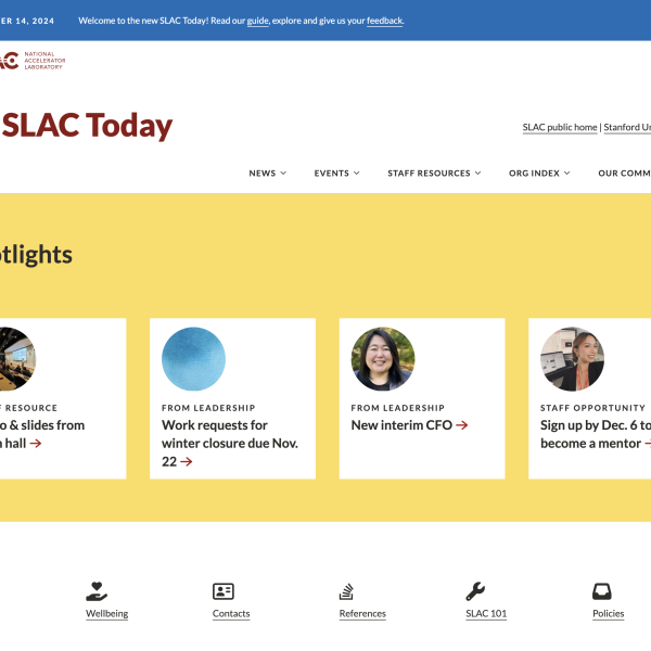 SLAC Today Intranet