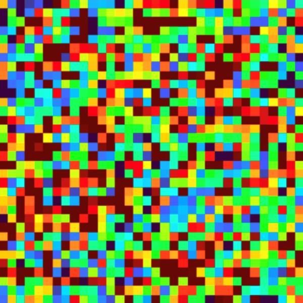 Image of a multicolored speckle pattern