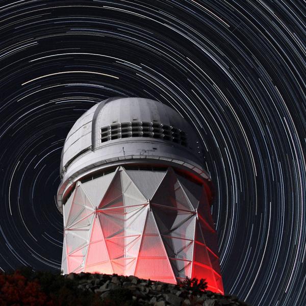 Mayall Telescope Star Trails