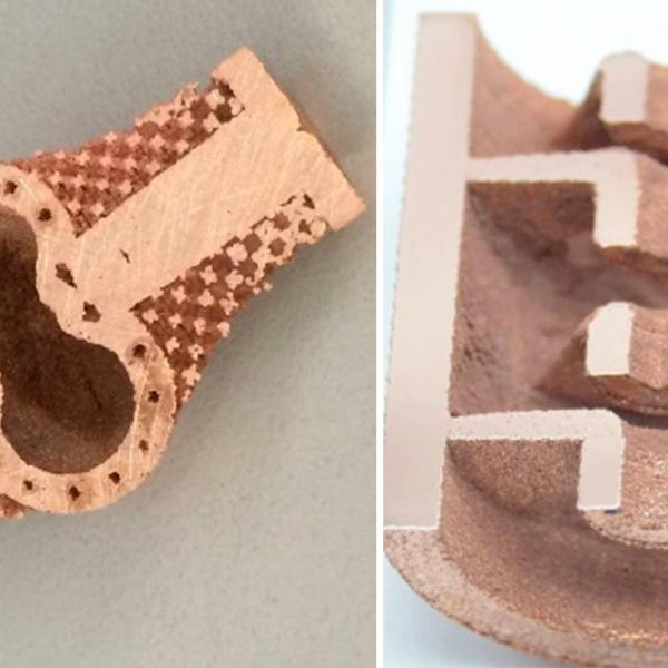 3D-printed copper components