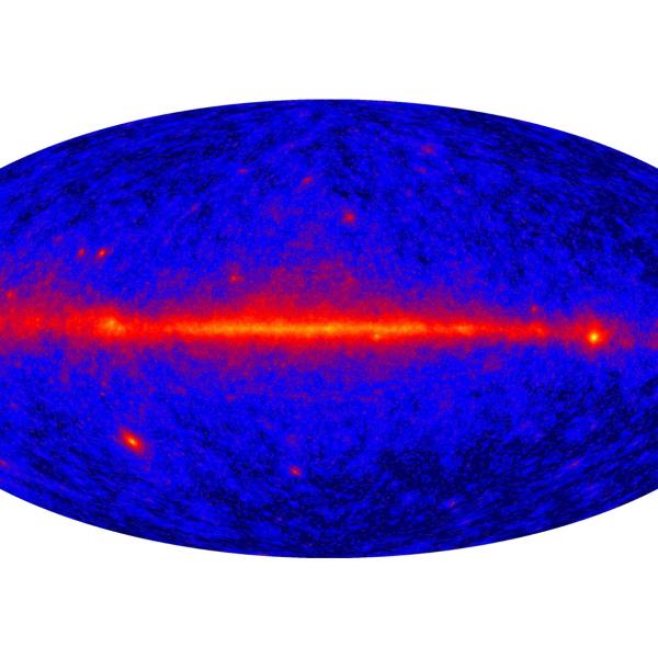 Fermi Map of Gamma-Ray Sky 
