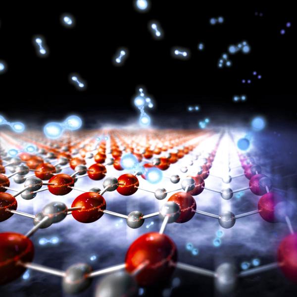 Illustration of study that reveals how coordinated motions of atoms boost superconductivity 