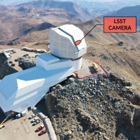 A view of the observatory and where the LSST Camera is installed