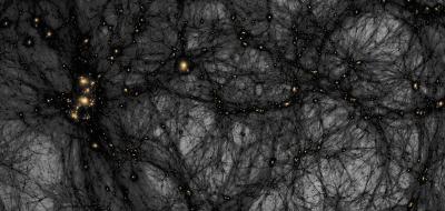 Formation of dark matter structures.