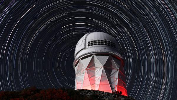 Mayall Telescope Star Trails