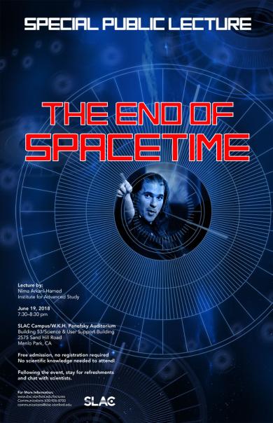The end of spacetime poster