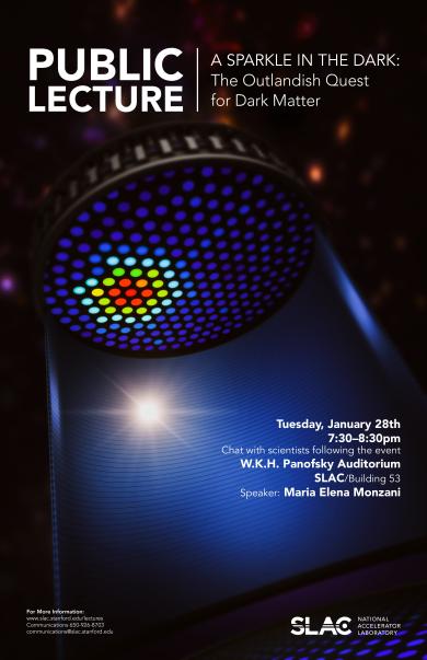 Public lecture called A sparkle in the dark: the outlandish quest for dark matter